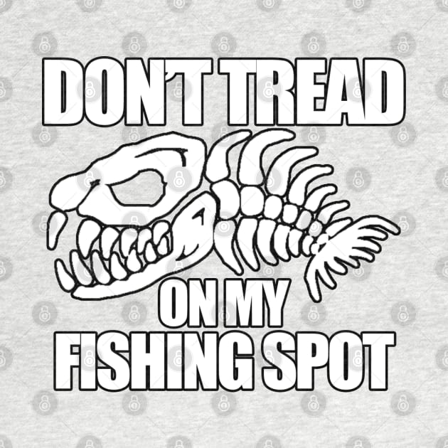 Dont Tread on my Fishing Spot | Boney Fish by  The best hard hat stickers 